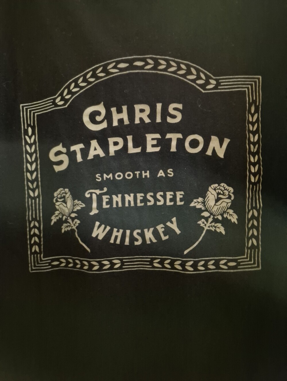 Chris Stapleton Tennessee Whiskey Graphic Tee - Black & Cream